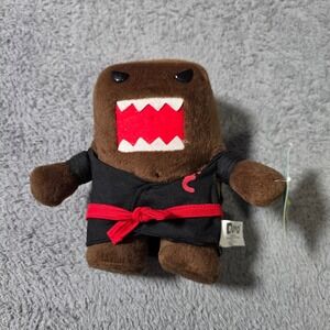 Domo 6.5" Plush Toy Brown Black Martial Arts Karate Gi Red Belt 2011 NWT